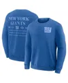 Fanatics Men's Royal New York Giants Deep Route Pullover Sweatshirt In Blue