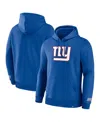 Fanatics Men's Royal New York Giants Legacy Fleece Pullover Hoodie In Royal