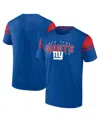 Fanatics Men's Royal New York Giants Old School Play Slub T-shirt In Blue