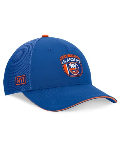 Fanatics Men's Royal New York Islanders 2024 Nhl Draft On Stage Trucker Adjustable Hat In Royal,orange