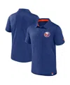 Fanatics Men's Royal New York Islanders Authentic Pro Jacquard Polo Shirt In Blue