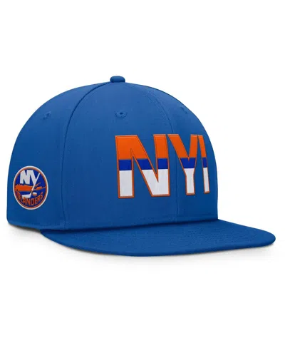 Fanatics Men's Royal New York Islanders Authentic Pro Rink Snapback Hat In Blue