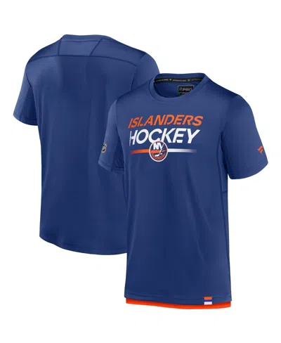Fanatics Men's Royal New York Islanders Authentic Pro Tech T-shirt In Blue
