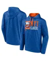 Fanatics Men's Royal New York Islanders Never Quit Pullover Hoodie In Royal