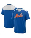 Fanatics Men's Royal New York Mets Walk Off V-neck T-shirt In Blue