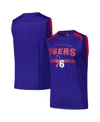 Fanatics Men's Royal Philadelphia 76ers Birdseye Muscle Tank Top In Royal