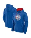 Fanatics Men's Royal Philadelphia 76ers Reserve Defender Pullover Hoodie In Royal