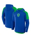Fanatics Men's Royal Seattle Sounders Fc Red Card Transitional Pullover Hoodie