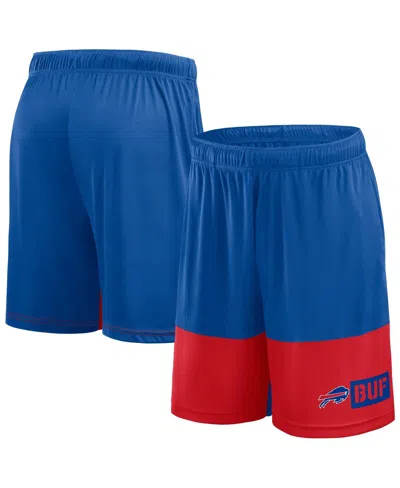 Fanatics Men's Royal/red Buffalo Bills Big Tall Best Of The Best Performance Shorts In Blue