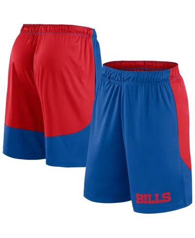 Fanatics Men's Royal/red Buffalo Bills Big Tall Launch Shorts