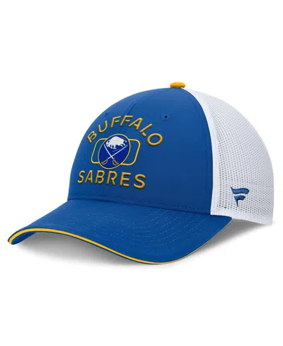 Fanatics Men's Royal/white Buffalo Sabres Authentic Pro Rink Trucker Hat In Multi