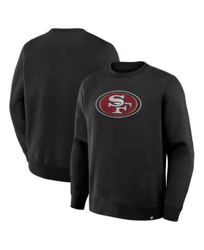 Fanatics Men's San Francisco 49ers Legacy Relaxed-fit Distressed Sweatshirt In Black