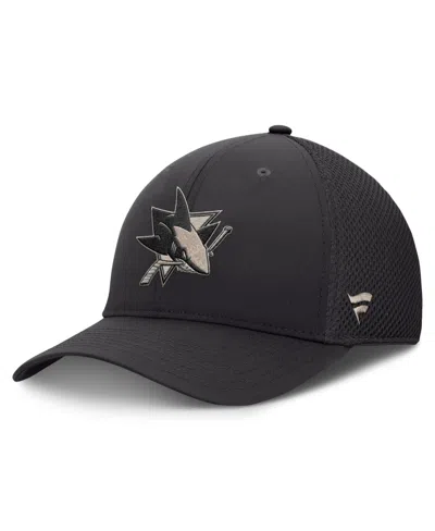 Fanatics Men's San Jose Sharks Meshback Stretch Hat In Charcoal