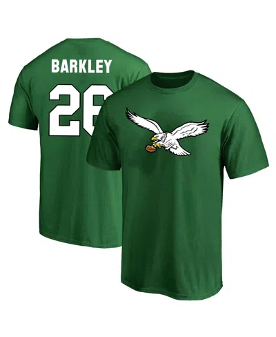 Fanatics Men's Saquon Barkley Kelly Green Philadelphia Eagles Big Tall Name Number T-shirt