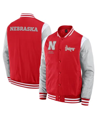 Fanatics Men's Scarlet Nebraska Huskers Elements Elite Full-snap Jacket