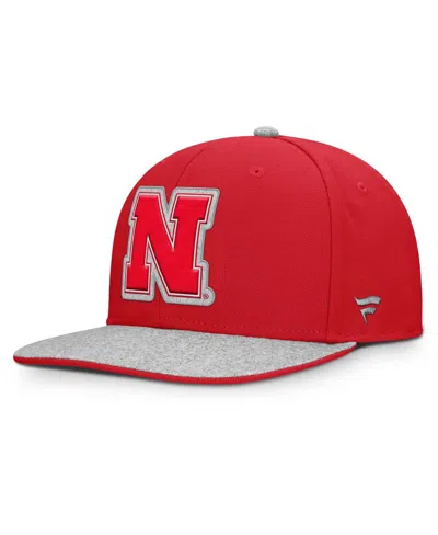 Fanatics Men's Scarlet Nebraska Huskers Loden Snapback Hat In Red