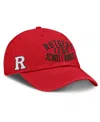 Fanatics Men's Scarlet Rutgers Scarlet Knights Archer Adjustable Hat In Red