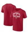 Fanatics Men's Scarlet San Francisco 49ers Faithful To The Bay T-shirt In Burgundy