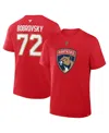Fanatics Men's Sergei Bobrovsky Red Florida Panthers Authentic Stack Name Number T-shirt In Red