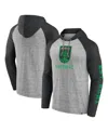 Fanatics Men's Steel Austin Fc Deflection Raglan Pullover Hoodie In Steel