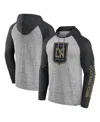 Fanatics Men's Steel Lafc Deflection Raglan Pullover Hoodie In Steel