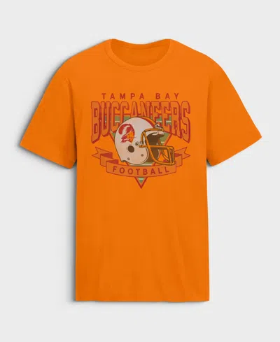 Fanatics Men's Tampa Bay Buccaneers Old Fashion Rushing Legacy Retro Cotton T-shirt In Orange