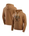 Fanatics Men's Darius Rucker Collection By Tan Lsu Tigers Camp Fleece Tri-blend Pullover Hoodie In Tan