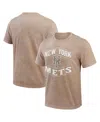 Fanatics Men's Tan New York Mets Sun Faded T-shirt