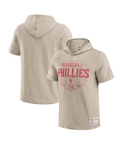 Fanatics Men's Tan Philadelphia Phillies Hooded T-shirt