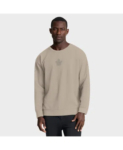 Fanatics Men's Tan Toronto Maple Leaf Authentic Pro Road Tri-blend Sweatshirt In Brown