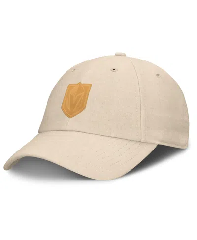Fanatics Men's Tan Vegas Golden Knights Front Office Canvas Adjustable Hat In Neutral