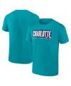 Fanatics Men's Teal Charlotte Hornets Box Out T-shirt In Teal