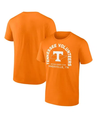 Fanatics Men's Tennessee Orange Tennessee Volunteers State Established Bridge T-shirt