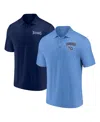 Fanatics Men's Tennessee Titans Lockup Two-pack Polo Set In Navy