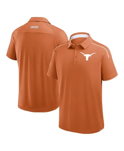 Fanatics Men's Texas Orange Texas Longhorns Take The Lead Defender Raglan Polo Shirt