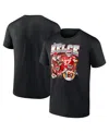 Fanatics Men's Travis Kelce Black Kansas City Chiefs Notorious Player Graphic T-shirt In Black