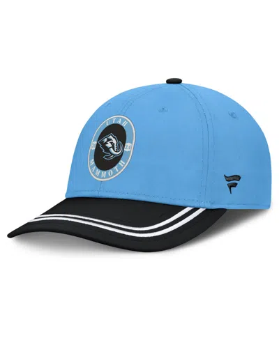 Fanatics Men's Utah Mammoth Fundamental Stretch-fit Baseball Cap In Light Blue,black
