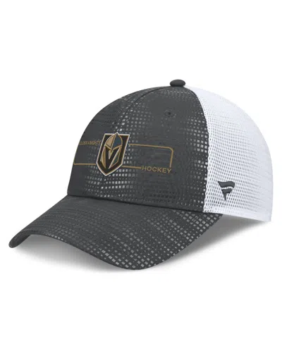 Fanatics Men's Vegas Golden Knights Rink Embroidered Logo Trucker Hat In Gray