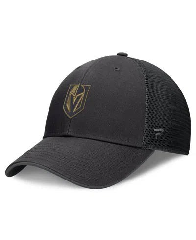 Fanatics Men's Vegas Golden Knights Trucker Adjustable Hat In Black