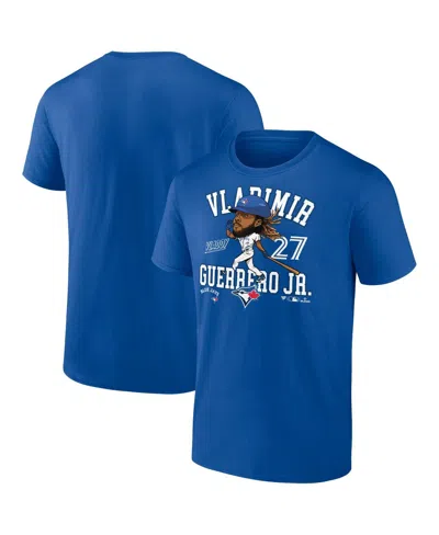 Fanatics Men's Vladimir Guerrero Jr. Royal Toronto Blue Jays Hometown Caricature T-shirt