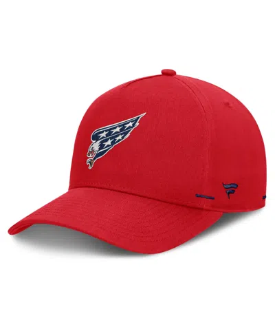Fanatics Men's Washington Capitals Authentic Pro Rink Structured Baseball Cap In Red,navy