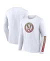 Fanatics Men's White Atlanta United Fc Long Sleeve T-shirt In White