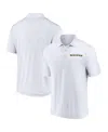 Fanatics Men's White Baltimore Ravens Lockup Polo Shirt In White