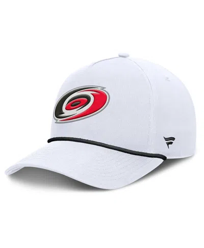 Fanatics Men's White Carolina Hurricanes Rope A-frame Adjustable Hat