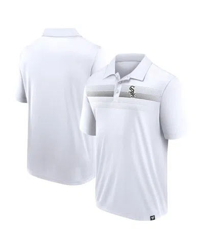 Fanatics Men's White Chicago White Sox Big Tall Victory For Us Interlock Polo Shirt In White,black