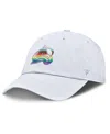 Fanatics Men's White Colorado Avalanche Pride Adjustable Hat In White