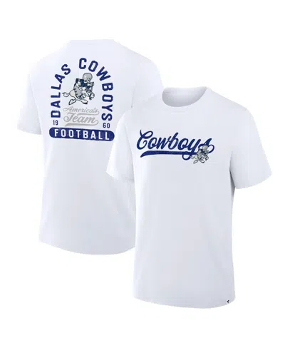 Fanatics Men's White Dallas Cowboys Fluid Motion Legacy T-shirt