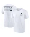 Fanatics Men's White Dallas Cowboys Repeat Stats T-shirt In White