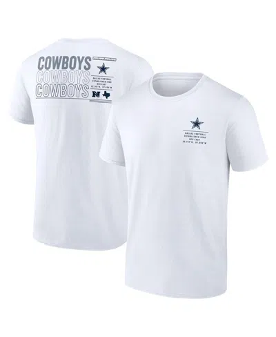 Fanatics Men's White Dallas Cowboys Repeat Stats T-shirt