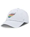 Fanatics Men's White Detroit Red Wings Pride Adjustable Hat